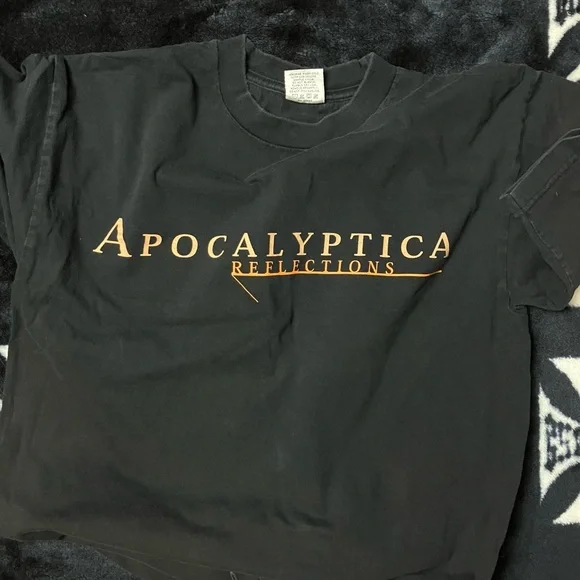 Vintage Apocalyptica Reflections 2004 Band Tee Symphonic Metal Cello Finnish - Picture 7 of 8